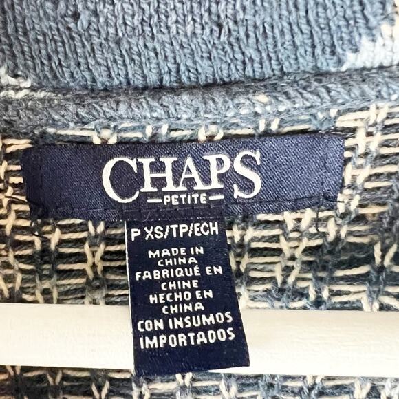 Chaps Ralph Lauren Women’s Aztec Southwest Boho Cardigan Sweater Petite XS - Picture 2 of 6